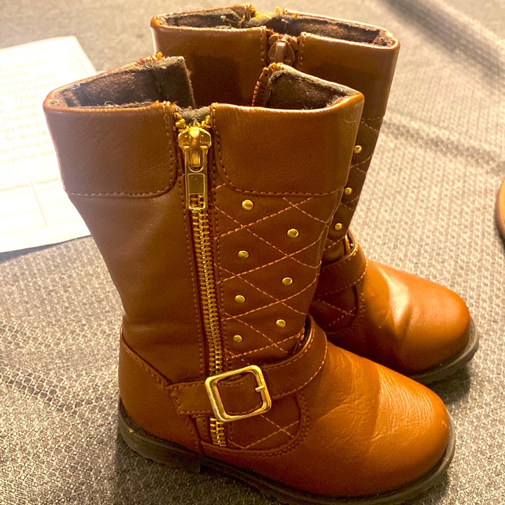 Toddler Girls size 6 brown boots